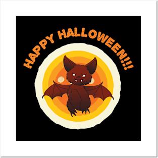 Happy Little Vampire Halloween Posters and Art